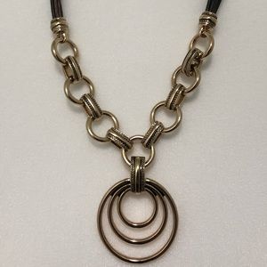 Beautiful multi style gold tone necklace